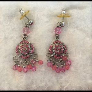 💐Pink Dangle Earrings